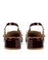 Zapatilla Vino Slingback Estoperoles 3572